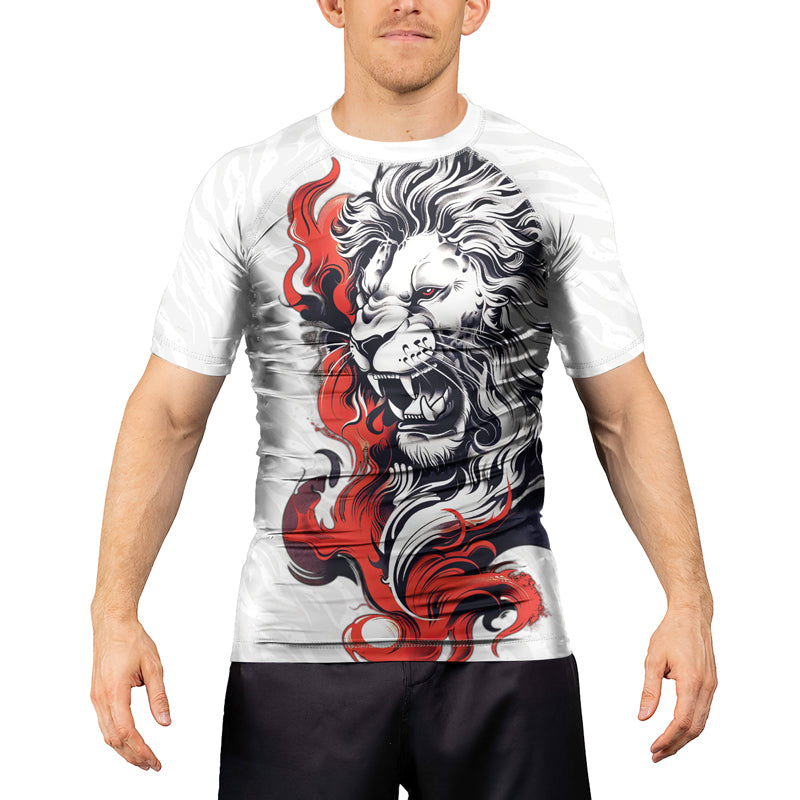 Rashninja Untamed Majesty Men's Short Sleeve Rash Guard