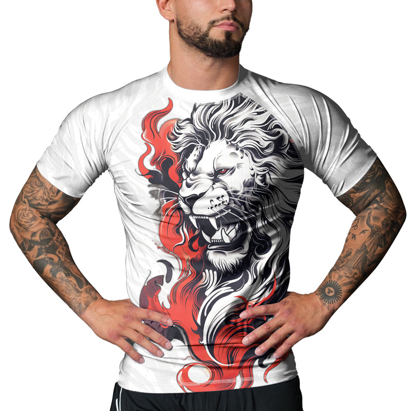 Rashninja Untamed Majesty Men's Short Sleeve Rash Guard