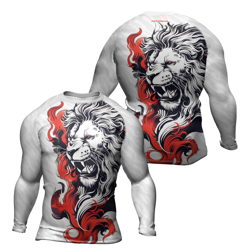 Rashninja Untamed Majesty Men's Long Sleeve Rash Guard