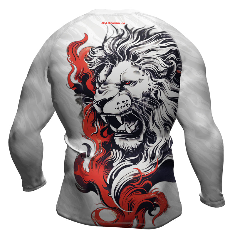Rashninja Untamed Majesty Men's Long Sleeve Rash Guard