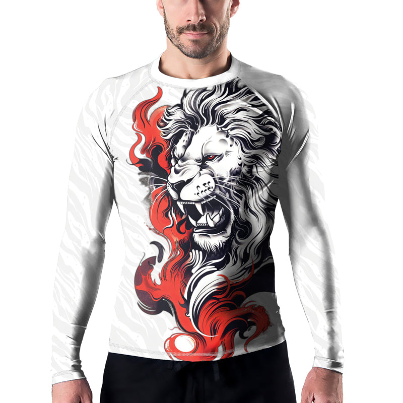 Rashninja Untamed Majesty Men's Long Sleeve Rash Guard
