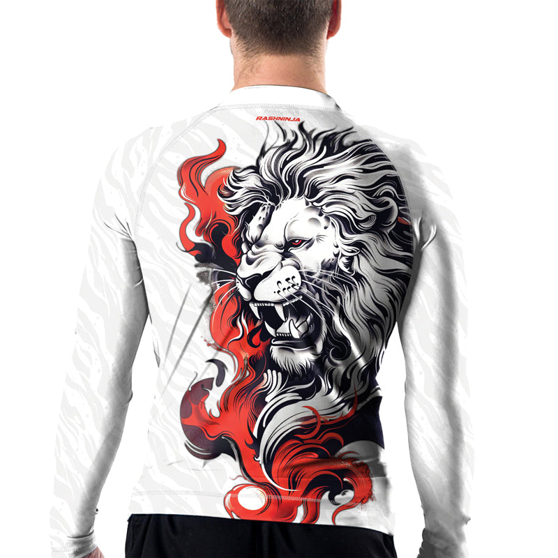 Rashninja Untamed Majesty Men's Long Sleeve Rash Guard