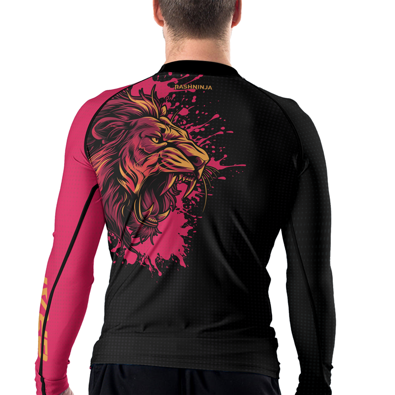 Rashninja Roaring Lion Men's Long Sleeve Rash Guard