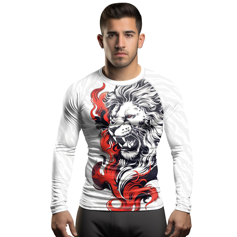 Rashninja Untamed Majesty Men's Long Sleeve Rash Guard