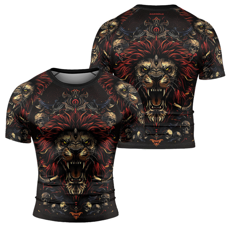 Rashninja King’s Wrath Men's Short Sleeve Rash Guard
