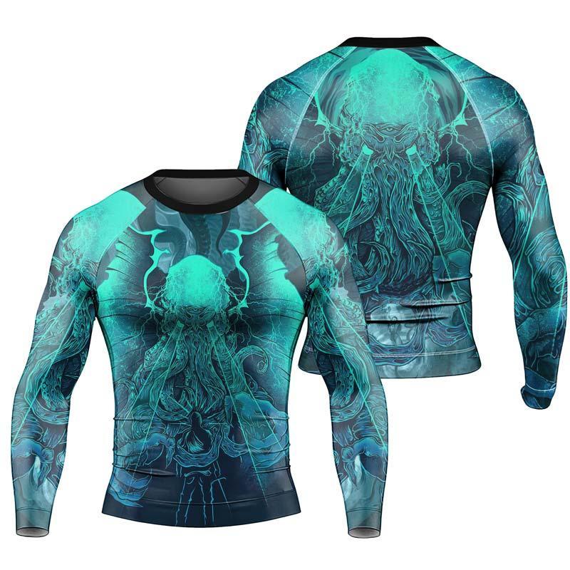 Leviathan of Madness Men's Long Sleeve Rash Guard
