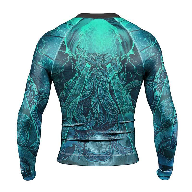 Leviathan of Madness Men's Long Sleeve Rash Guard