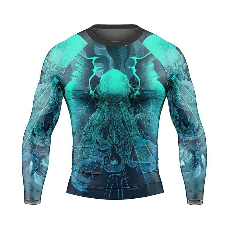 Leviathan of Madness Men's Long Sleeve Rash Guard