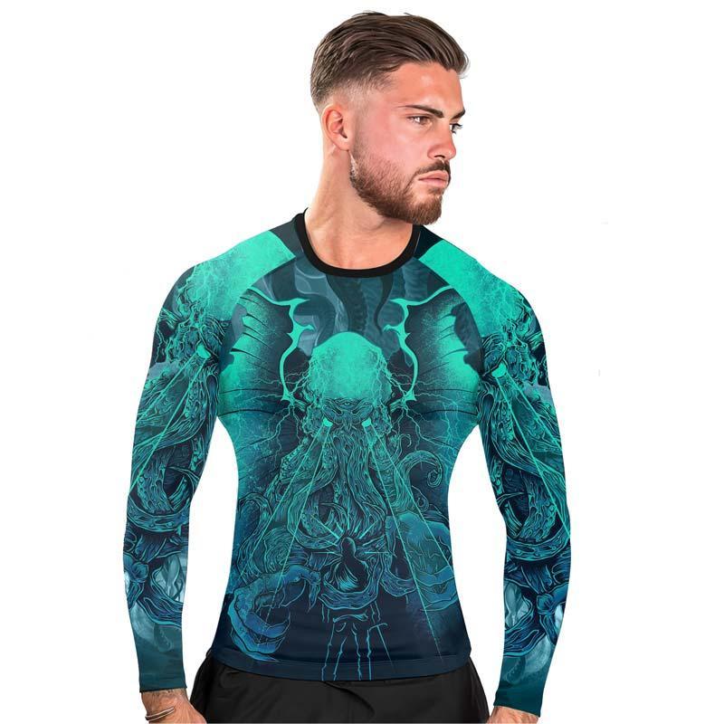 Leviathan of Madness Men's Long Sleeve Rash Guard