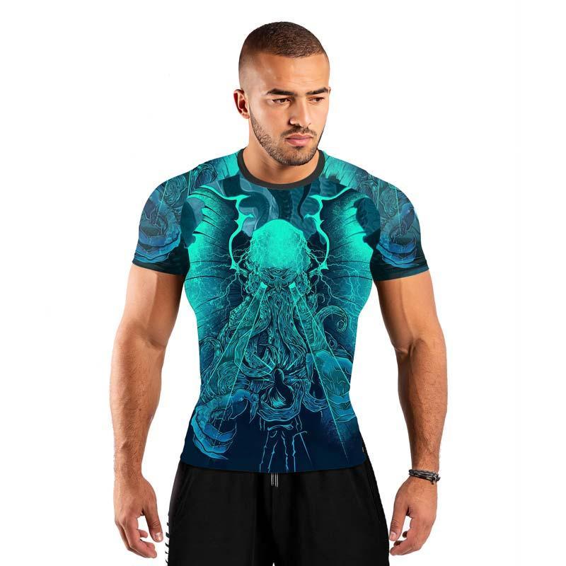 Leviathan of Madness Men's Short Sleeve Rash Guard