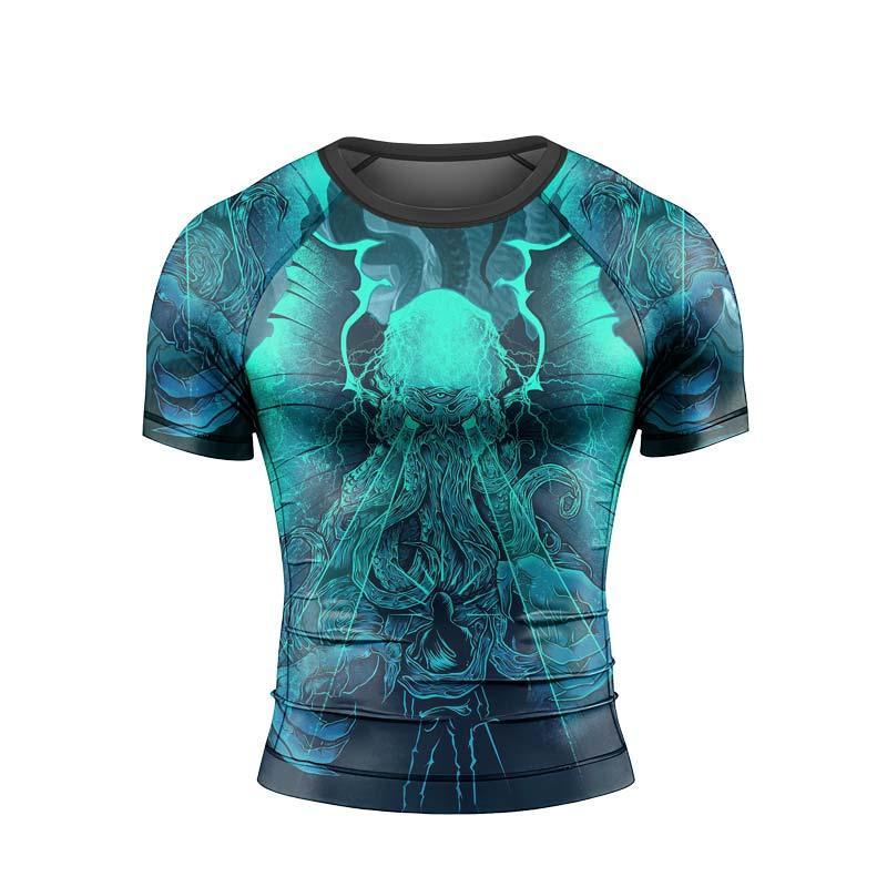 Leviathan of Madness Men's Short Sleeve Rash Guard