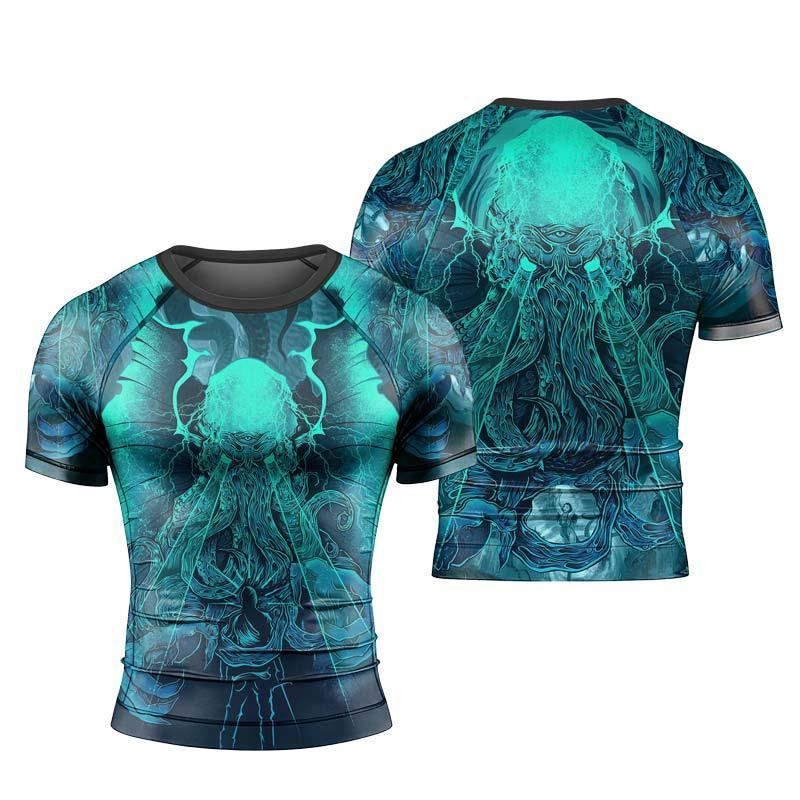 Leviathan of Madness Men's Short Sleeve Rash Guard