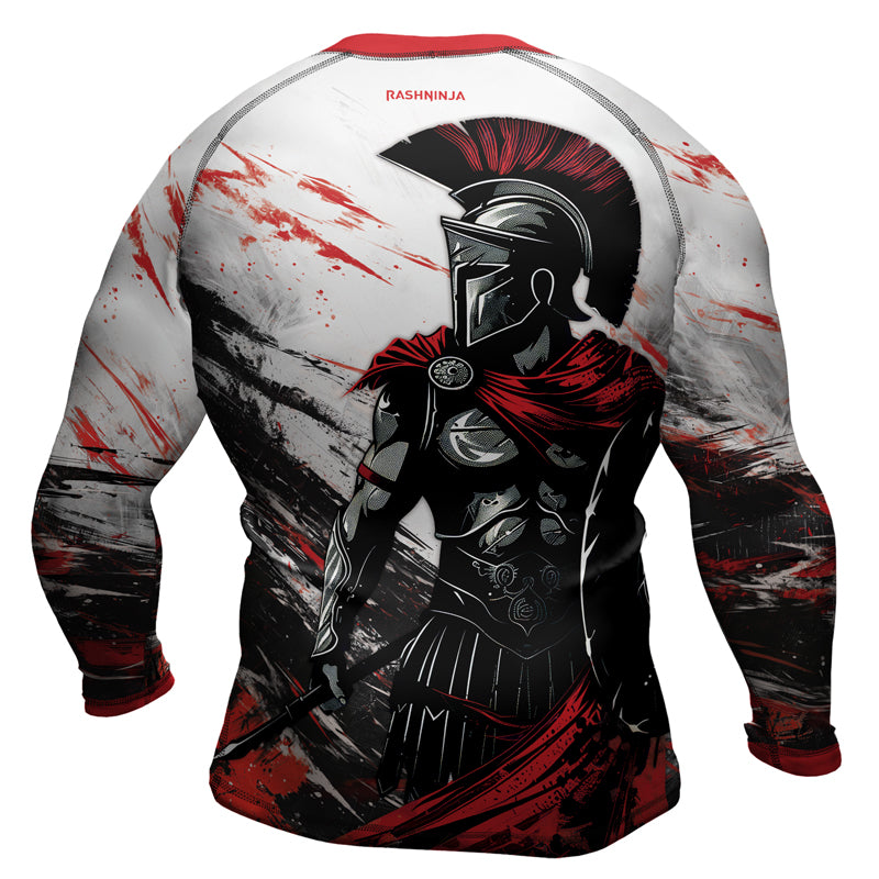 Rashninja Spartan Battle Worn Men's Long Sleeve Rash Guard
