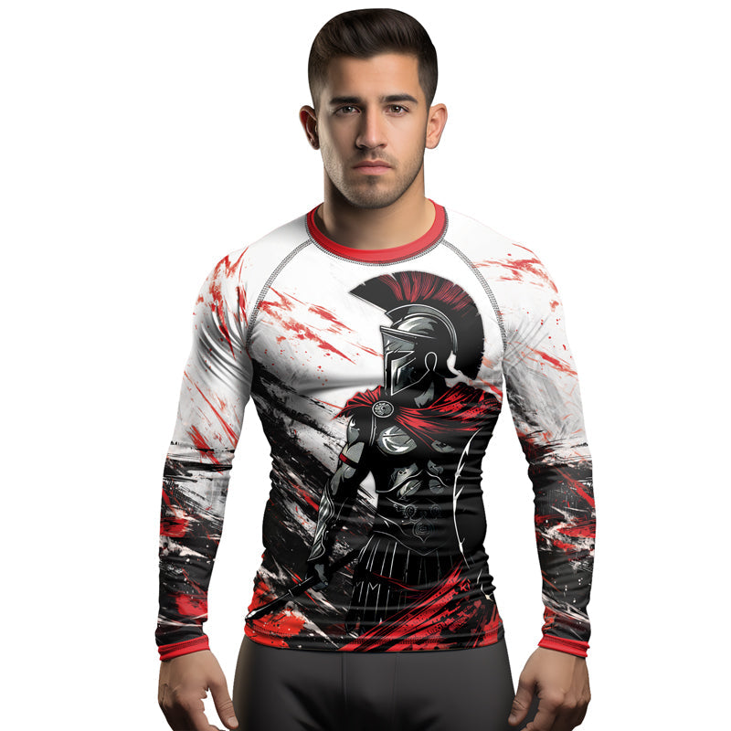 Rashninja Spartan Battle Worn Men's Long Sleeve Rash Guard