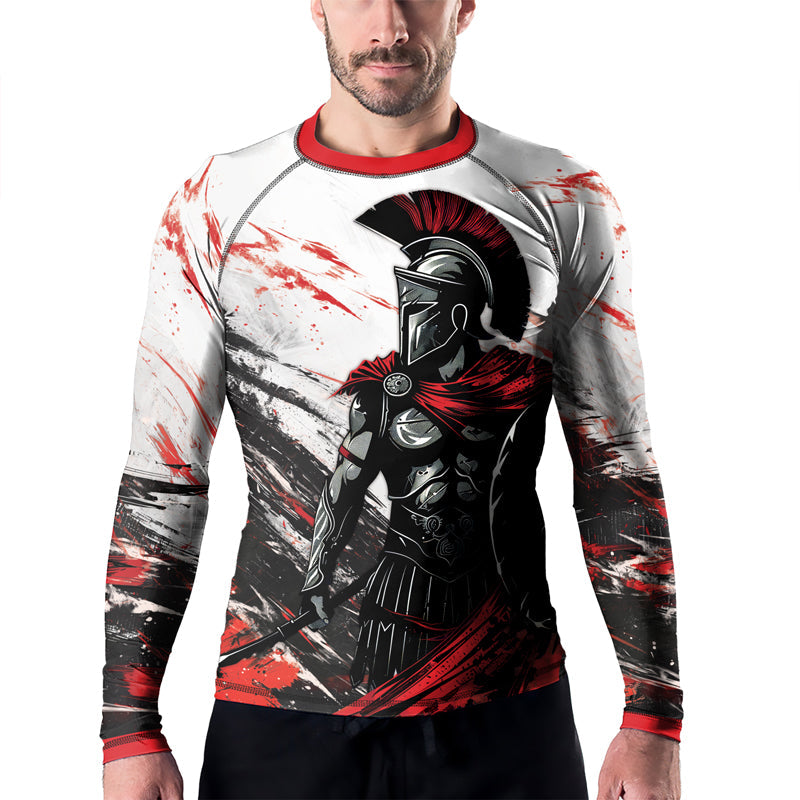 Rashninja Spartan Battle Worn Men's Long Sleeve Rash Guard