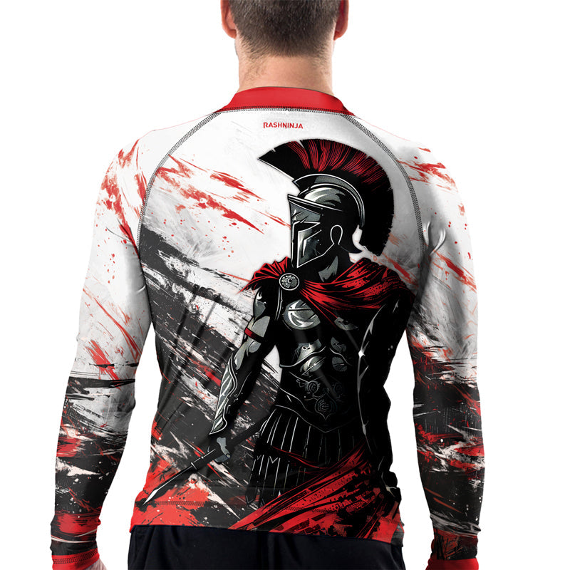 Rashninja Spartan Battle Worn Men's Long Sleeve Rash Guard