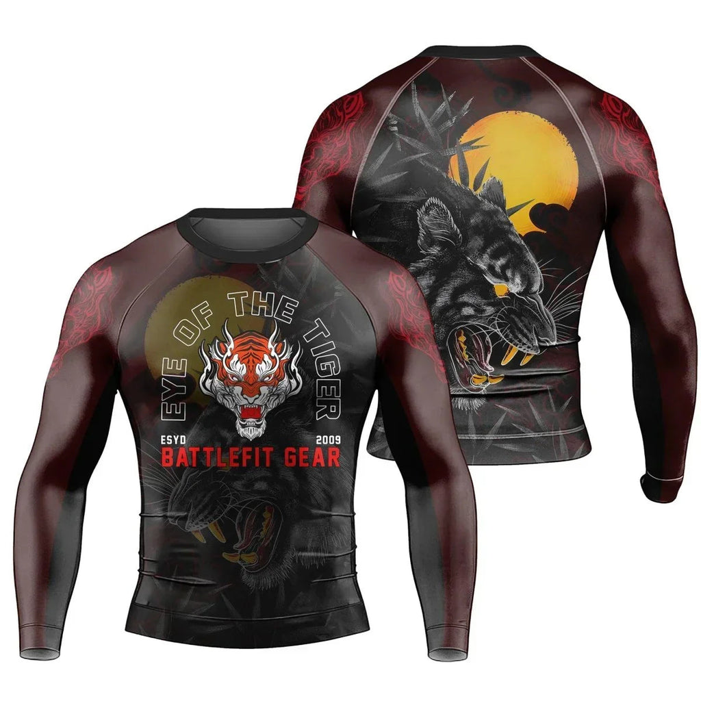 Shadow Tiger Long Sleeve Rash Guard