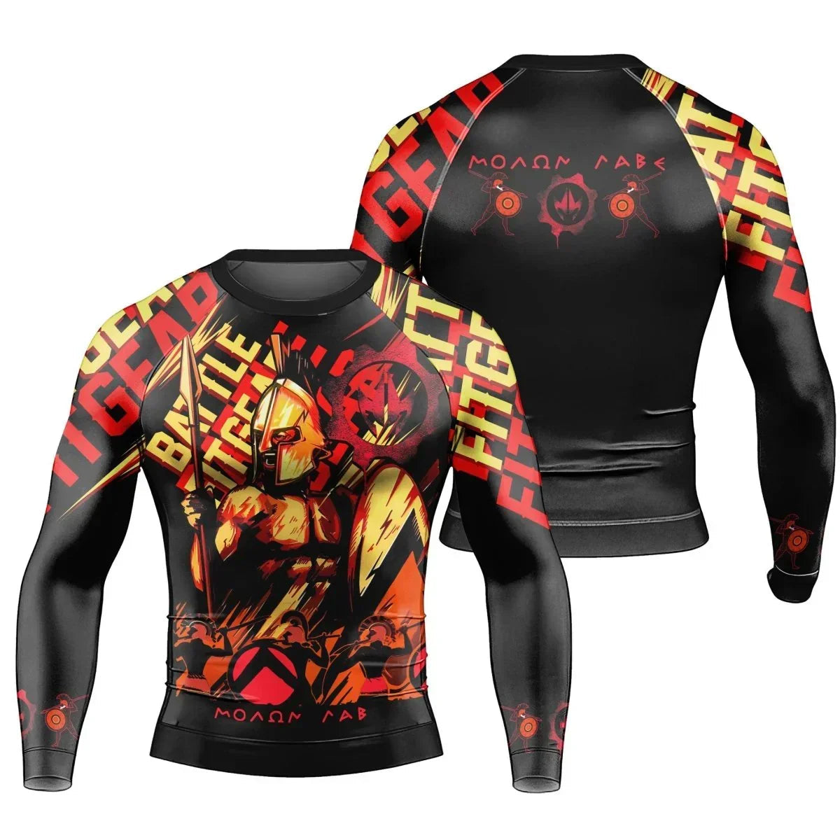 Spartan "Molon Labe" Men's Long Sleeve Rash Guard