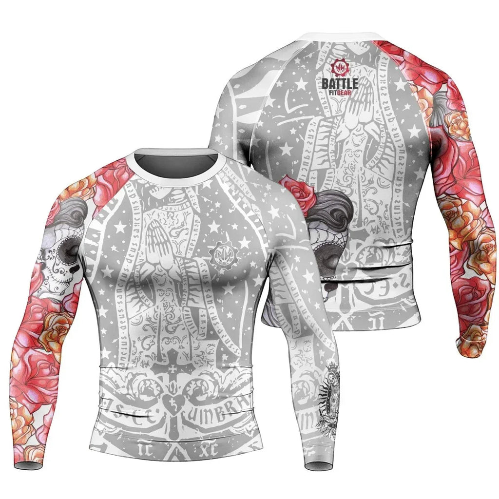 La Santa Muerte Men's Long Sleeve Rash Guard