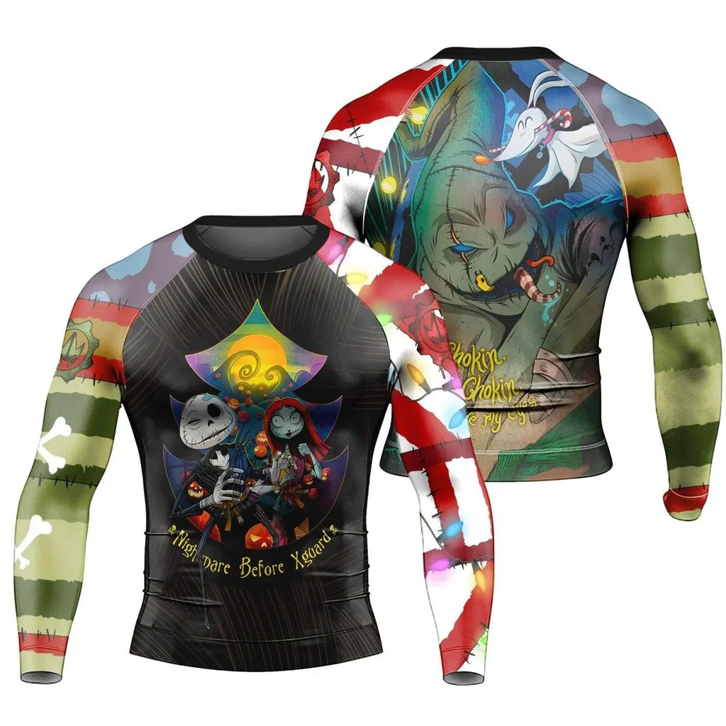 Oogie Boogie Christmas Long Sleeve Rash Guard