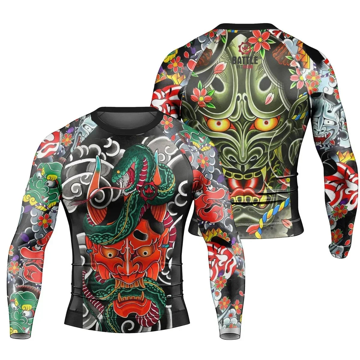 Japanese Viper Oni Men's Long Sleeve Rash Guard