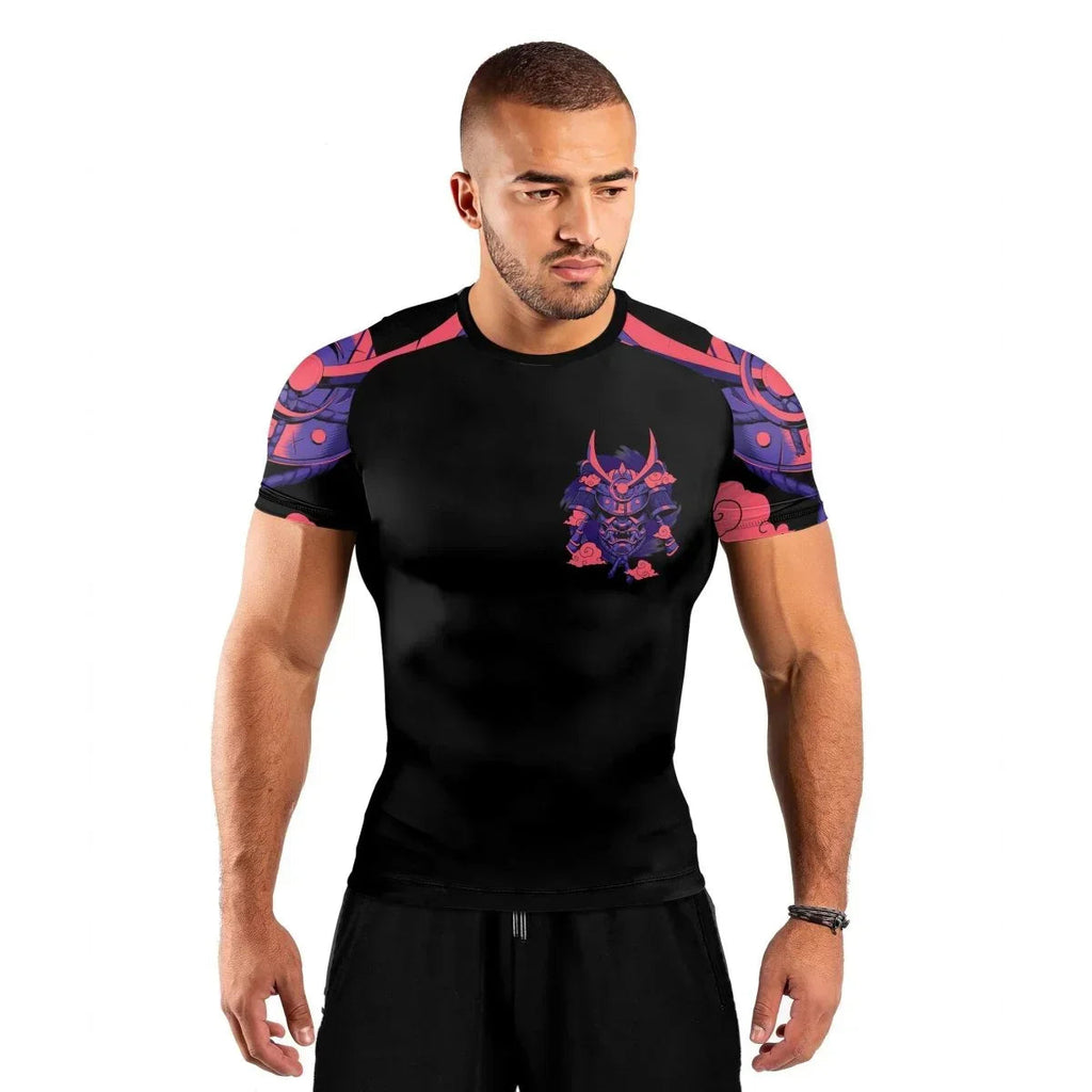 Devil Shogun Helmet Short Sleeve Rash Guard