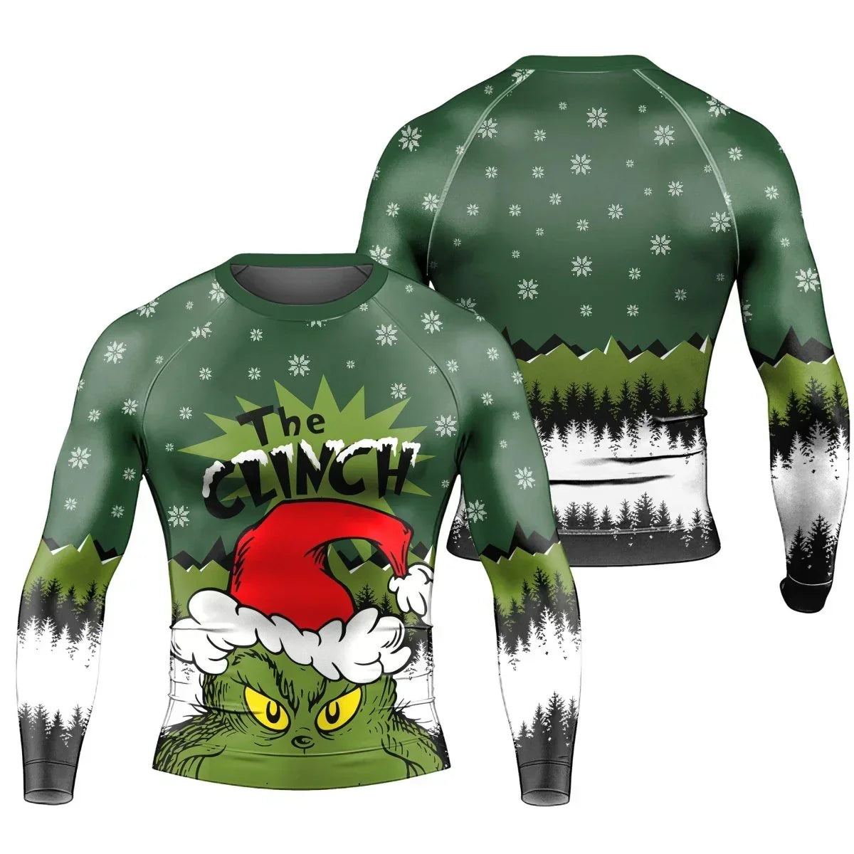 Clinch Santa Clause Long Sleeve Rash Guard