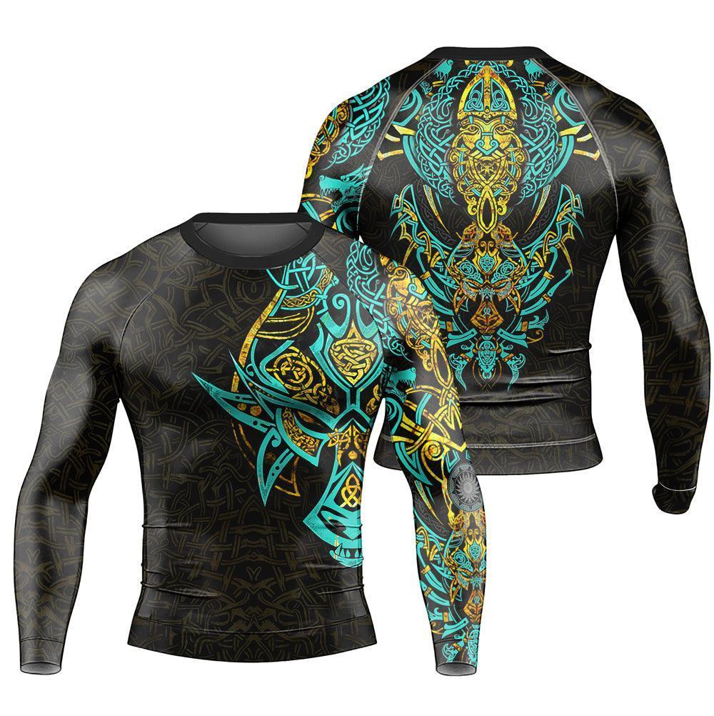 Fenrir Norse Wolf Men's Long Sleeve Rash Guard