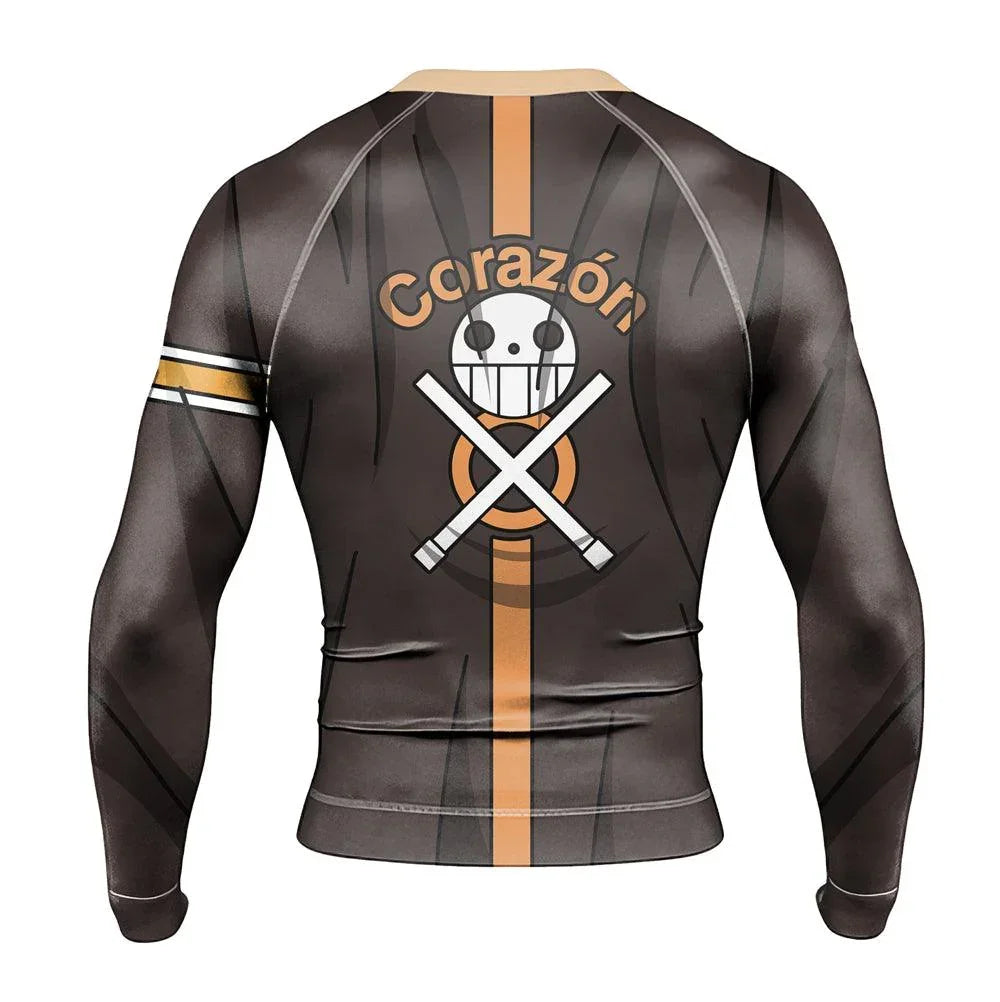 Trafalgar Law Skin One Piece Long Sleeve Rash Guard
