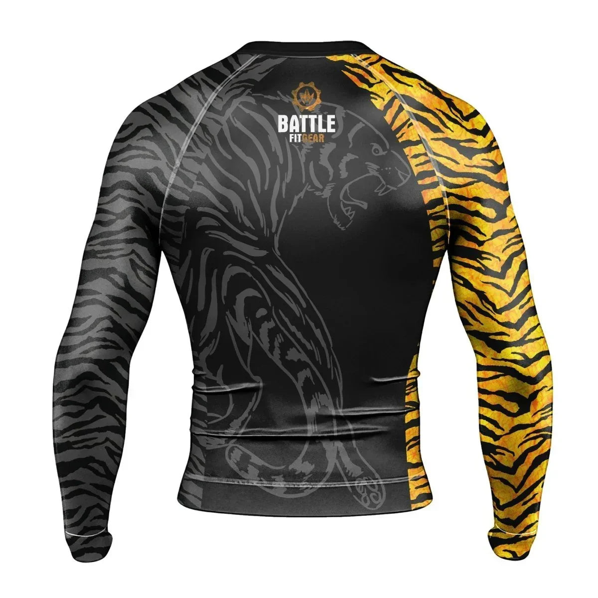 Tiger's Reflection Men's Long Sleeve Rash Guard
