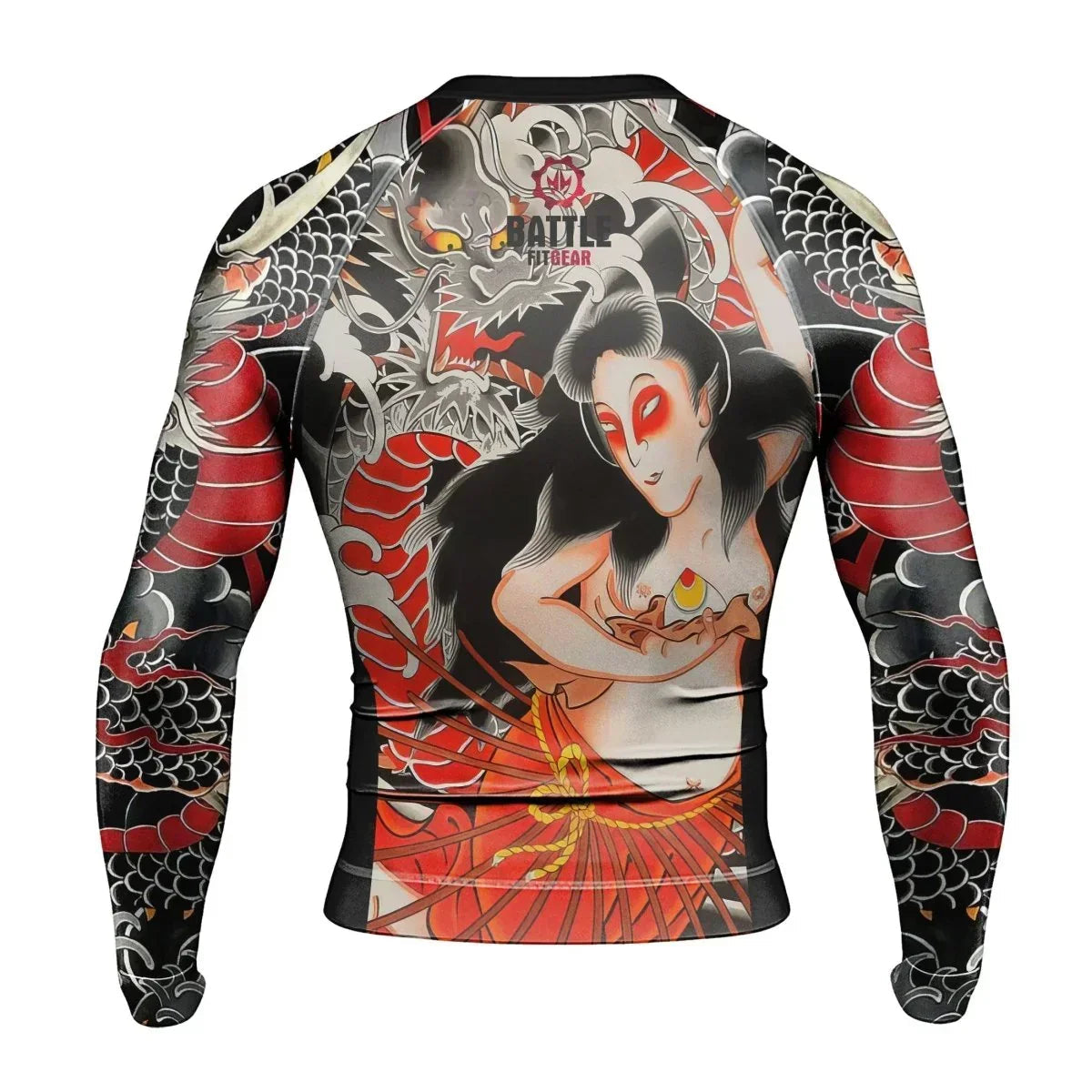 Kumonryu Shishin VS Tamatori Hime Men's Long Sleeve Rash Guard