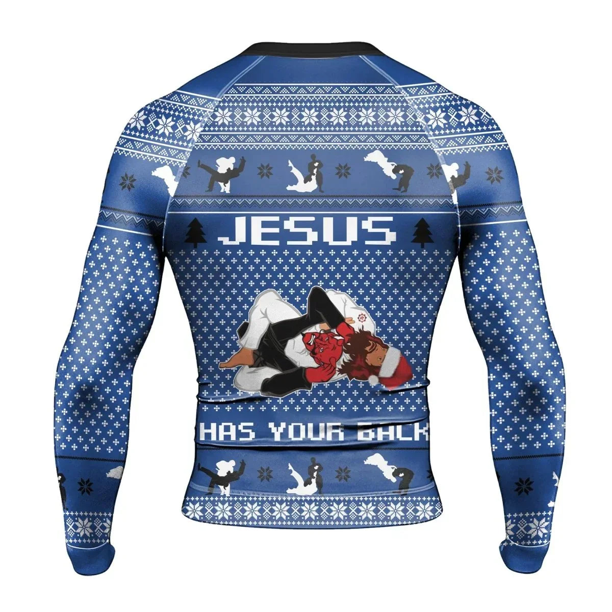 Holiday Savior Choking Long Sleeve Rash Guard