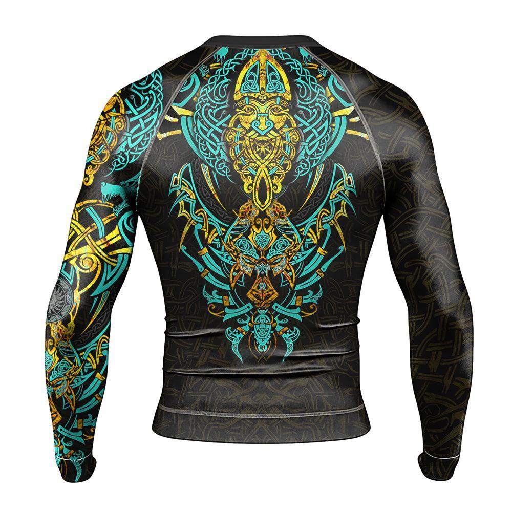 Fenrir Norse Wolf Men's Long Sleeve Rash Guard