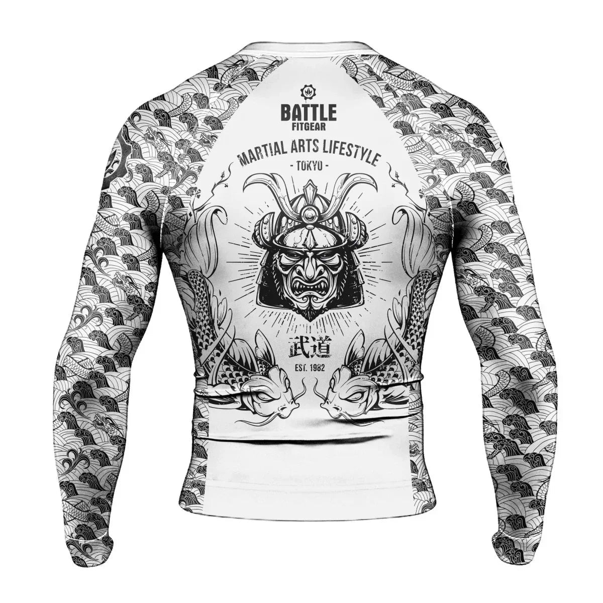 Samurai Dragon Long Sleeve Rash Guard