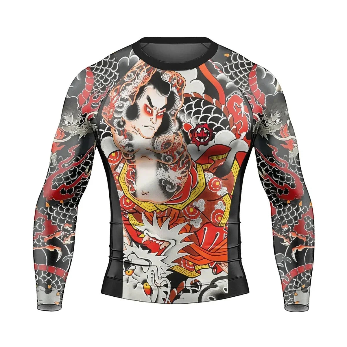 Kumonryu Shishin VS Tamatori Hime Men's Long Sleeve Rash Guard
