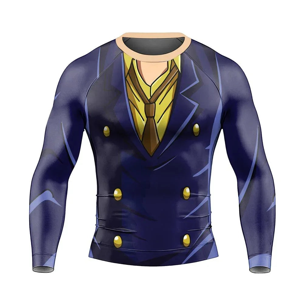 Black Leg Sanji One Piece Long Sleeve Rash Guard