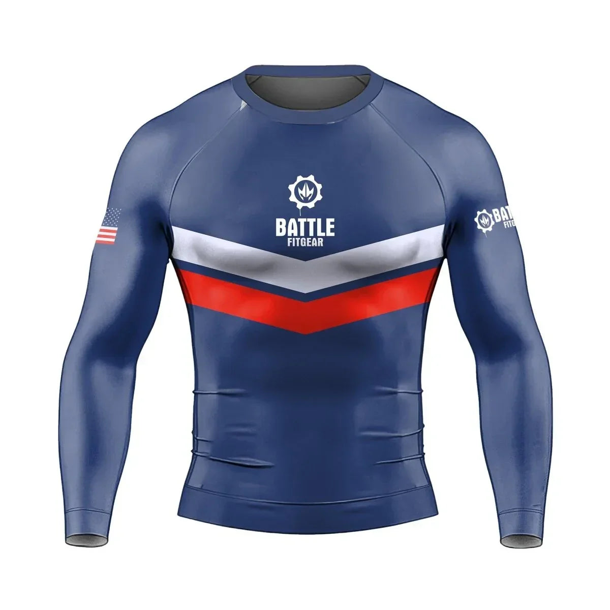 American Flag Long Sleeve Rash Guard