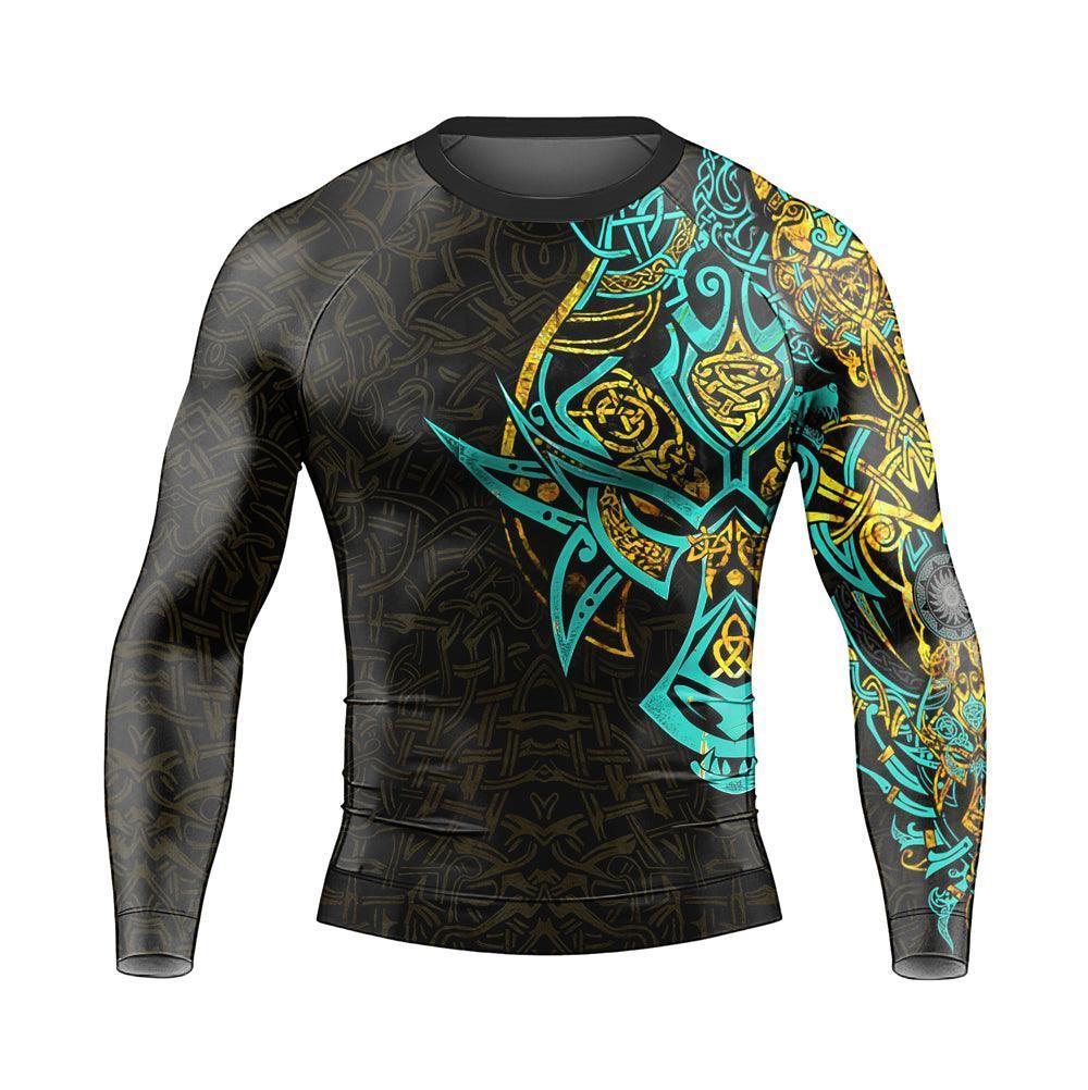Fenrir Norse Wolf Men's Long Sleeve Rash Guard