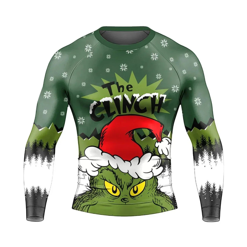 Clinch Santa Clause Long Sleeve Rash Guard