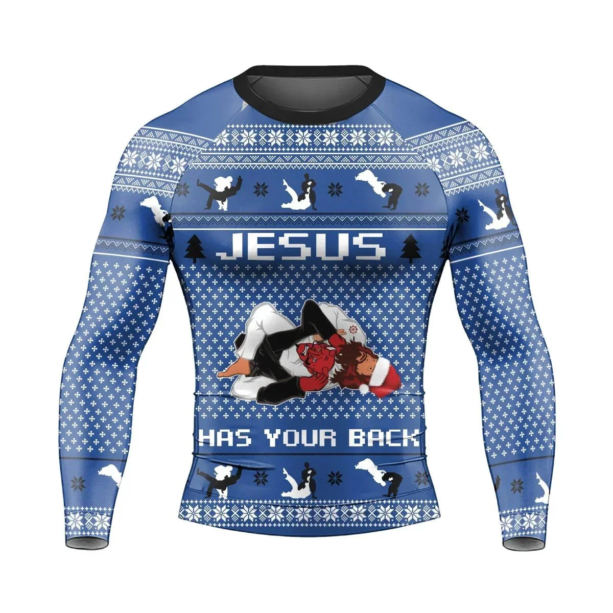 Holiday Savior Choking Long Sleeve Rash Guard