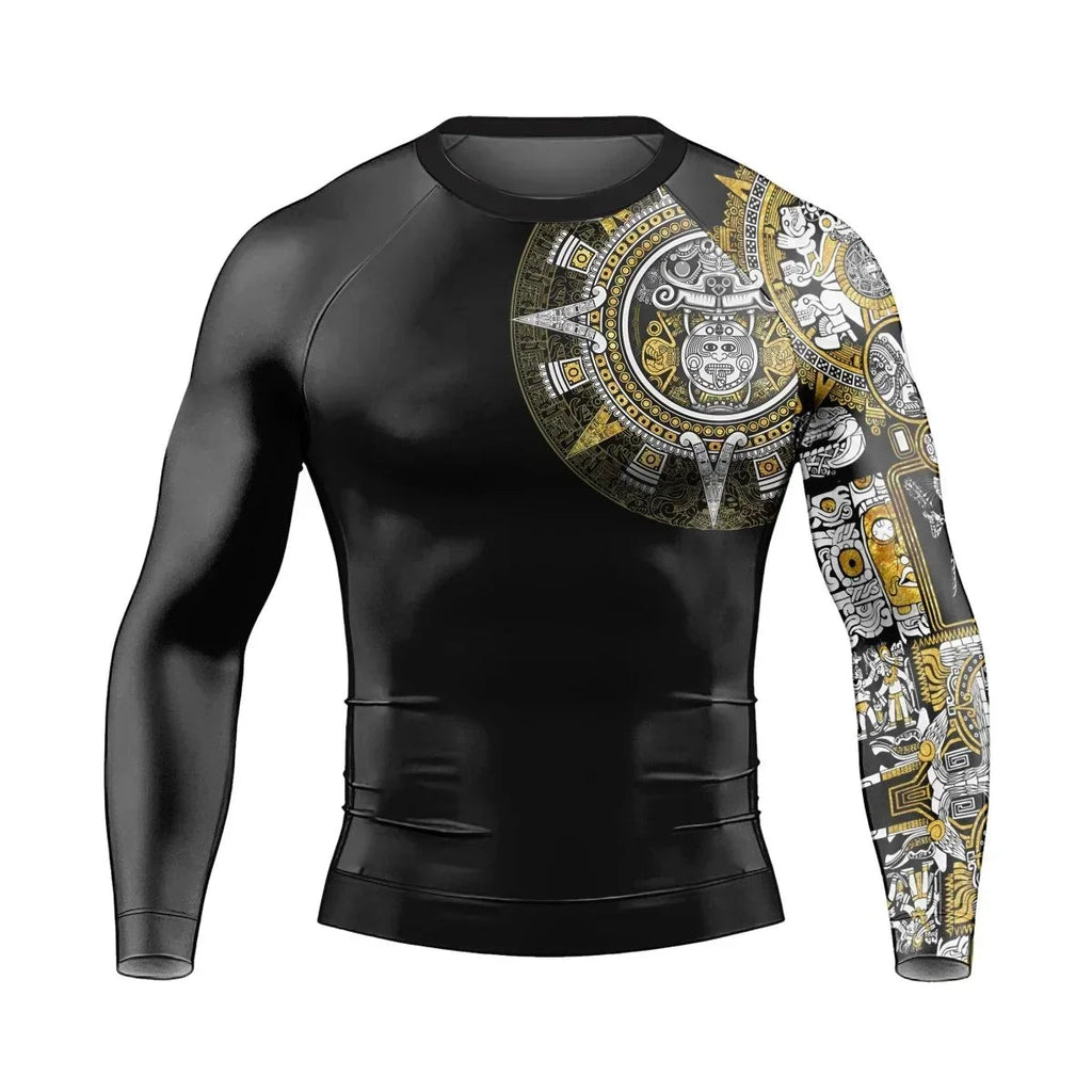 JAGUAR WARRIOR man Long Sleeve Rash Guard