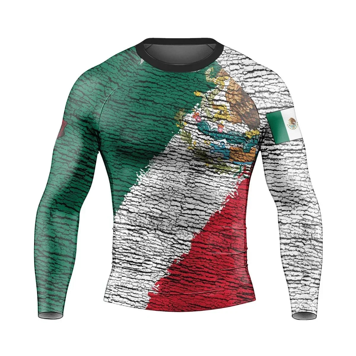 Mexico Flag Long Sleeve Rash Guard