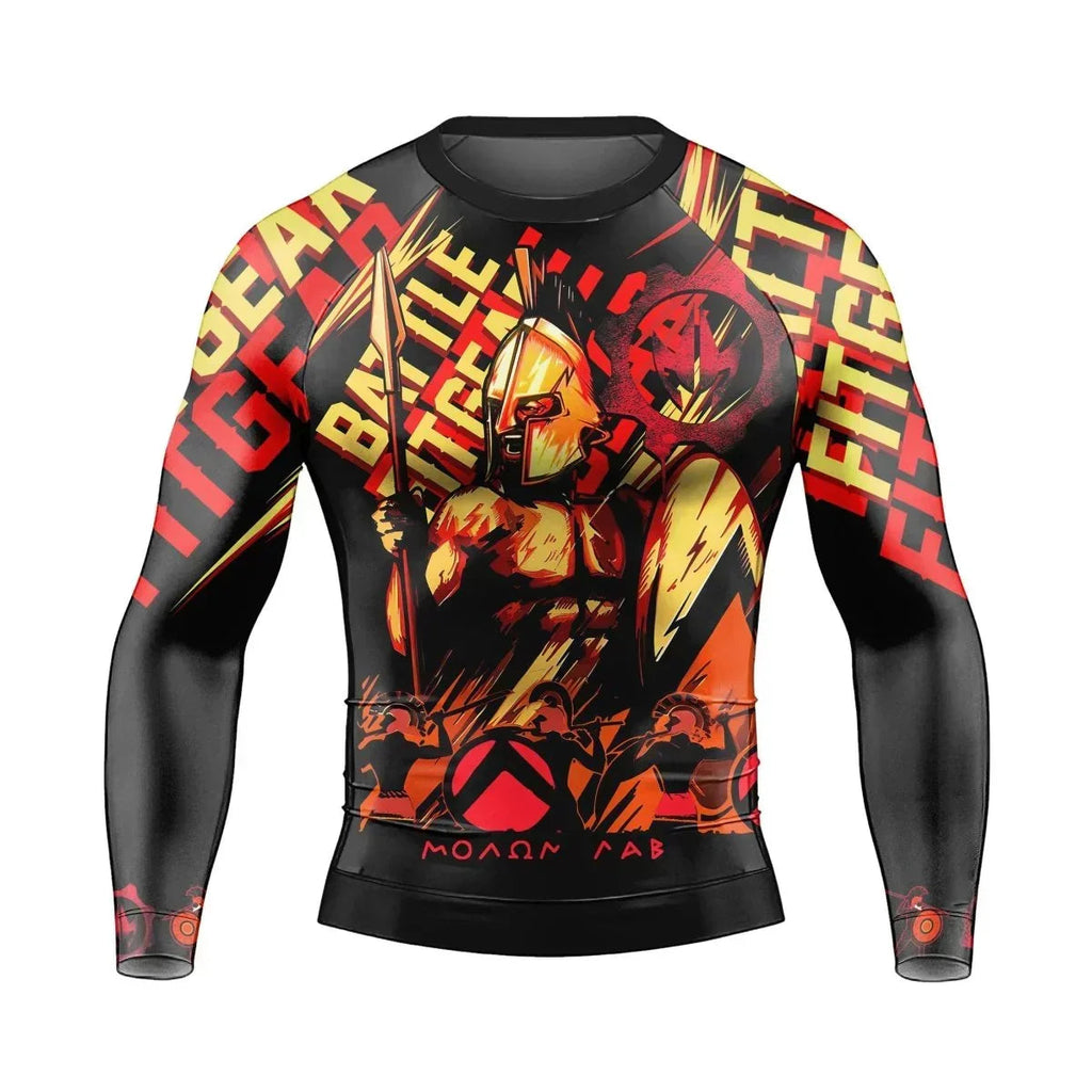 Spartan "Molon Labe" Men's Long Sleeve Rash Guard