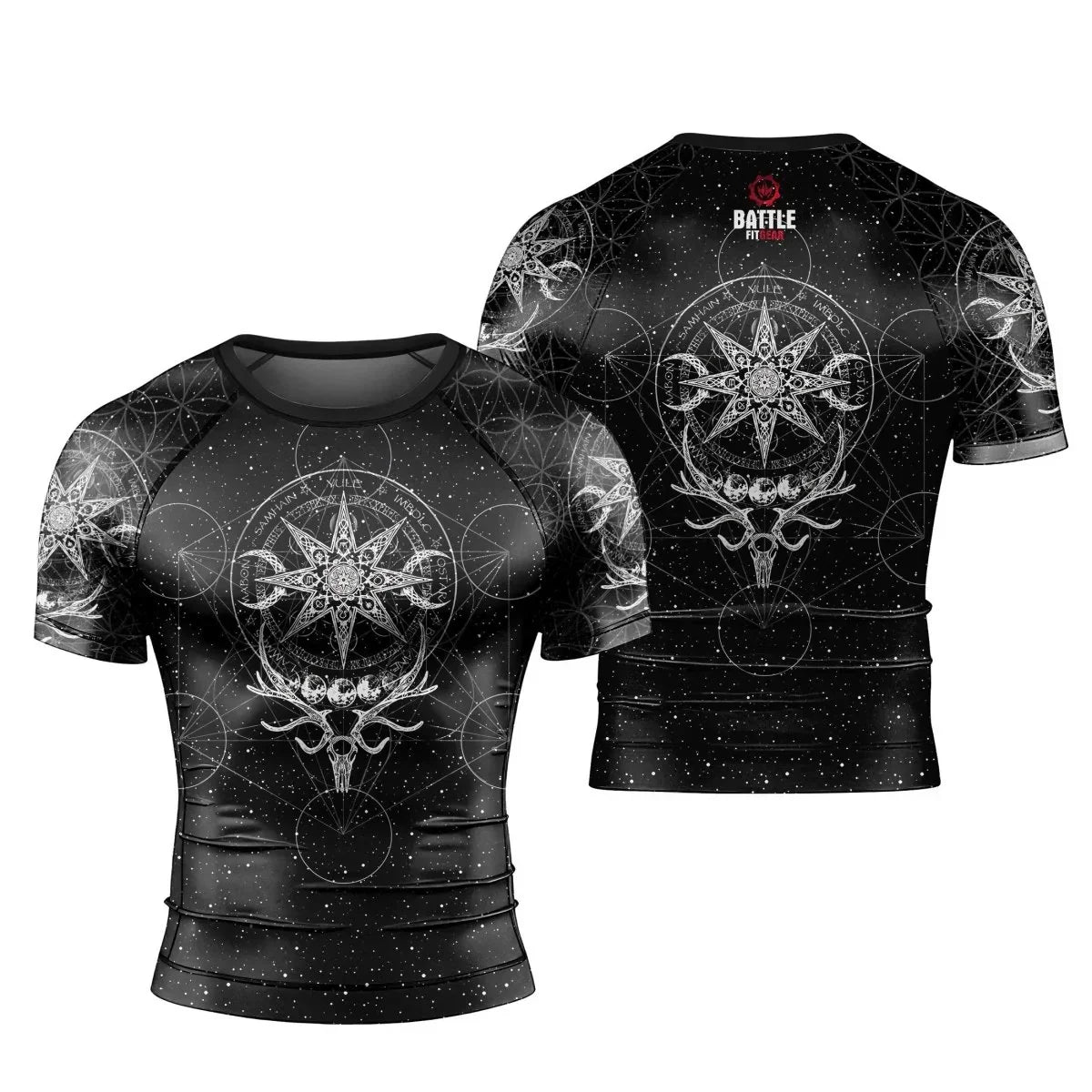 YULE Vikings Men's Short Sleeve Rash Guard