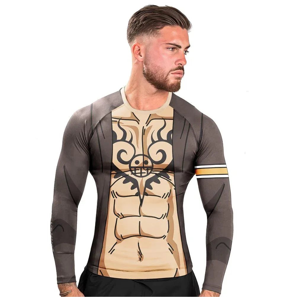 Trafalgar Law Skin One Piece Long Sleeve Rash Guard