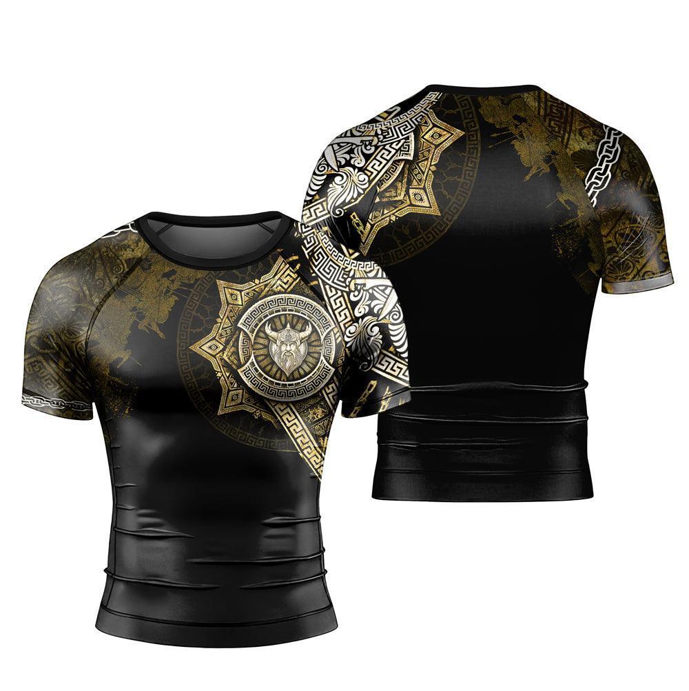 Viking Warrior Medal Short Sleeve Rash Guard