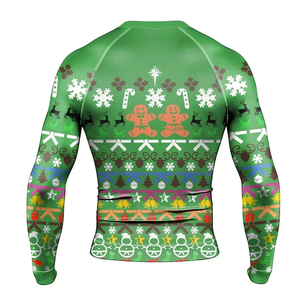 Christmas Gingerbread Long Sleeve Rash Guard