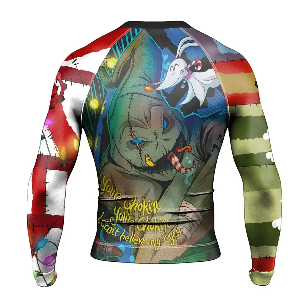 Oogie Boogie Christmas Long Sleeve Rash Guard