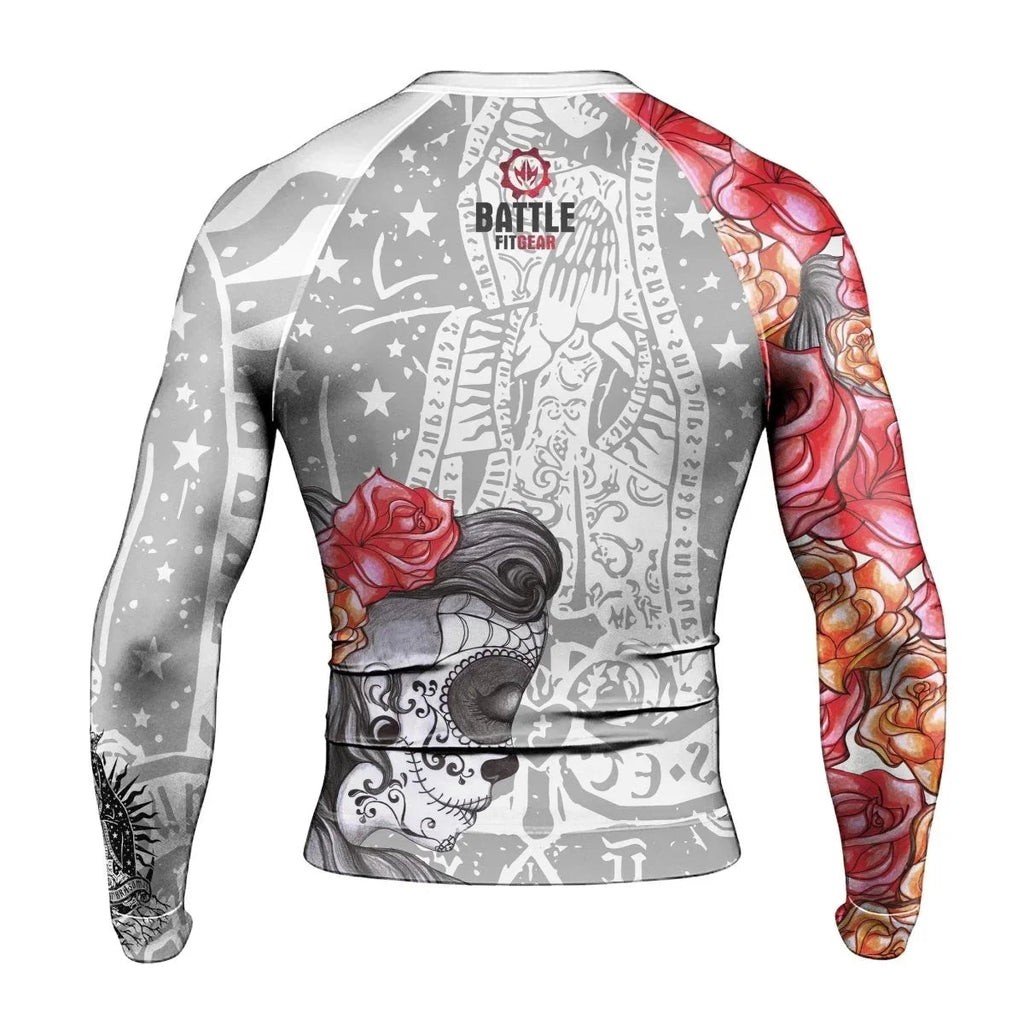 La Santa Muerte Men's Long Sleeve Rash Guard