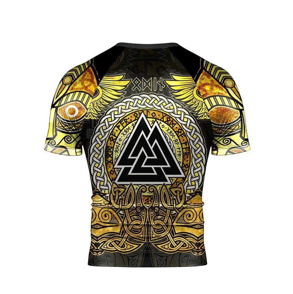 Odin Norse Rune Men's Short Sleeve Rash Guard